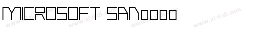 microsoft san字体转换